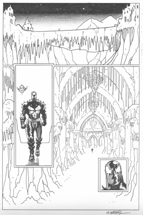 Grendel - Devil's Odyssey Issue 3 Page 12 Pencils + Inks by Matt Wagner